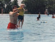 Bronte Creek outdoor pool father and son Dad’s shift at Bronte Creek’s outdoor pool