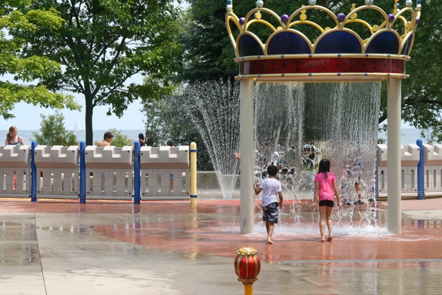 Splash pad in Coronation Park